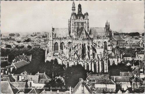 S-HERTOGENBOSCH - Panorama Basiliek St. Jans, Verzamelen, Ansichtkaarten | Nederland, Verzenden