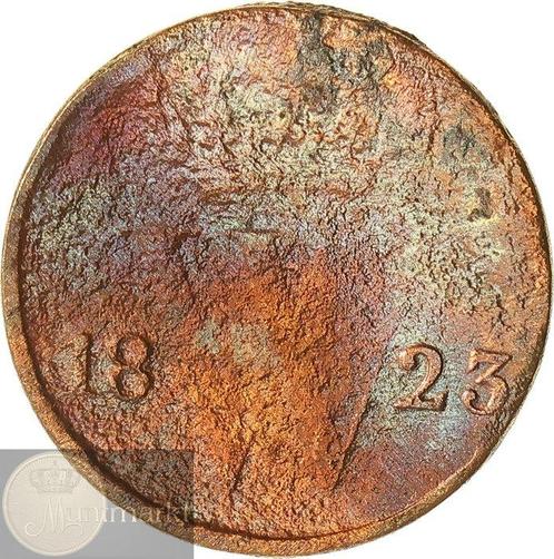 Nederland. Willem I, II & III. 1/2 Cent 1823 Brussel t/m, Postzegels en Munten, Munten | Nederland