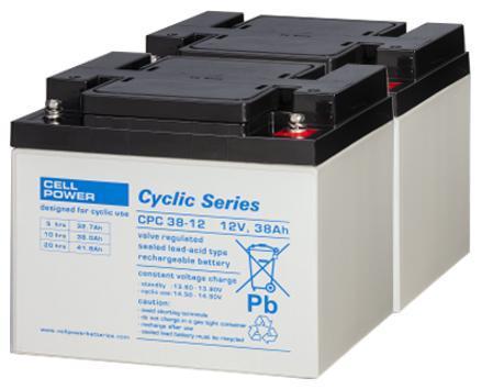 Scootmobiel / Rolstoel Accu set van 2 stuks 12V / 38Ah, Fietsen en Brommers, Scooters | Overige merken, Nieuw, Elektrisch, Verzenden