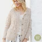Patroon Gebreid Vest Birch Woods Jacket met ronde pas -, Hobby en Vrije tijd, Breien en Haken, Ophalen of Verzenden, Nieuw