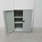 Nieuwe stalen 2-deurs kast archiefkast grijs 100x80x40 cm