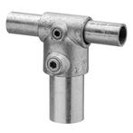 Buiskoppeling Kort T-Stuk verloop Ø 26,9, Ø 42,4 mm Zink, Verzenden, Nieuw
