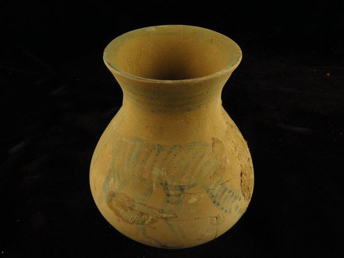Indus Vallei Terracotta Vaas met zoomorfe versieringen - 11, Antiek en Kunst, Antiek | Overige Antiek