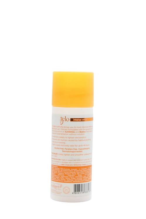 Belo Intense White skin lightening  deodorant roller 40ml, Sieraden, Tassen en Uiterlijk, Beautycases, Ophalen of Verzenden