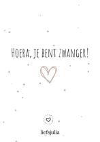 Wenskaart - Hoera, Je Bent Zwanger! (Brievenbus Cadeaus), Ophalen of Verzenden, Nieuw