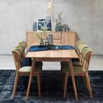 Yumi verlengbare houten eettafel | 190 x 90 cm |, 50 tot 100 cm, Nieuw, 150 tot 200 cm, Rechthoekig