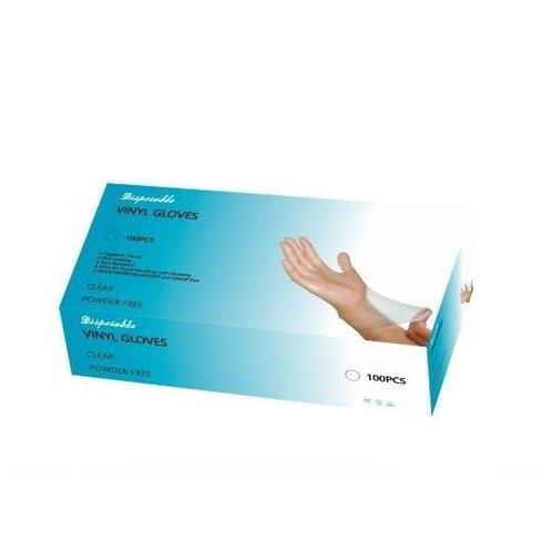 Vinyl handschoenen ongepoederd wit a 100 stuks, Diversen, Verpleegmiddelen, Verzenden