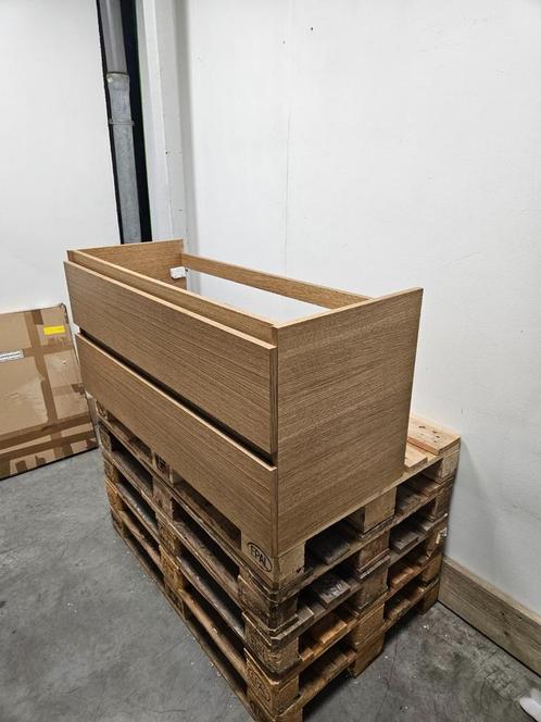 Onderkast 120 x 50 cm hout eiken 2 softclose lades, Doe-het-zelf en Verbouw, Sanitair, Nieuw, Ophalen of Verzenden