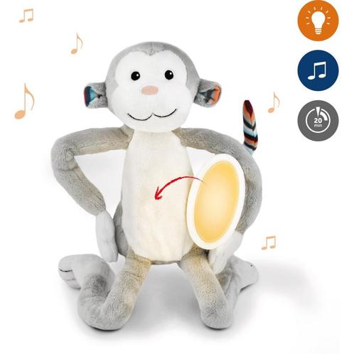 Knuffel met muziek en nachtlampje | Aap Max (knuffeldier), Kinderen en Baby's, Speelgoed | Knuffels en Pluche, Nieuw, Ophalen of Verzenden