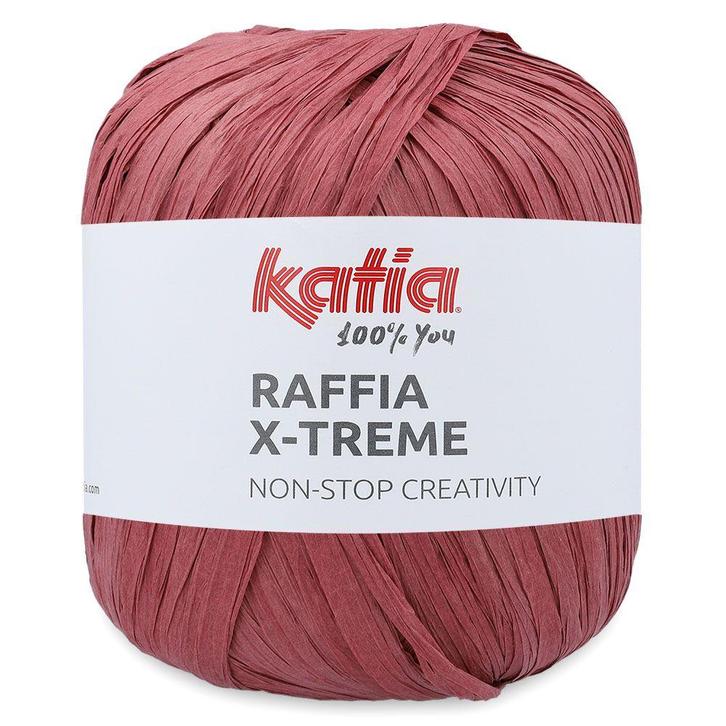 Katia Raffia X-Treme - 107 Framboosrood - Biologische Visc, Hobby en Vrije tijd, Breien en Haken, Ophalen of Verzenden