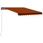 vidaXL Luifel handmatig uittrekbaar 300x250 cm oranje en, Verzenden, Nieuw