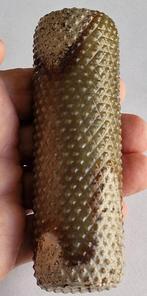 Oud-Chinees Groene jade Belangrijk roll kralen talisman -