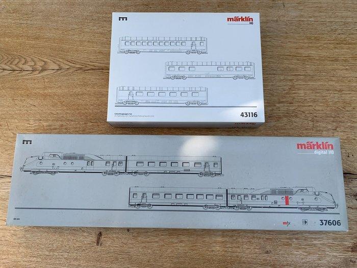 Märklin H0 - 37606, 43116 - Treinset (2) - BR 602 met, Hobby en Vrije tijd, Modeltreinen | H0