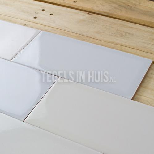 Wandtegel 10x20cm vlak eco aqua glans genuanceerd, Doe-het-zelf en Verbouw, Tegels, Wandtegels, Nieuw, 10 m² of meer, Keramiek