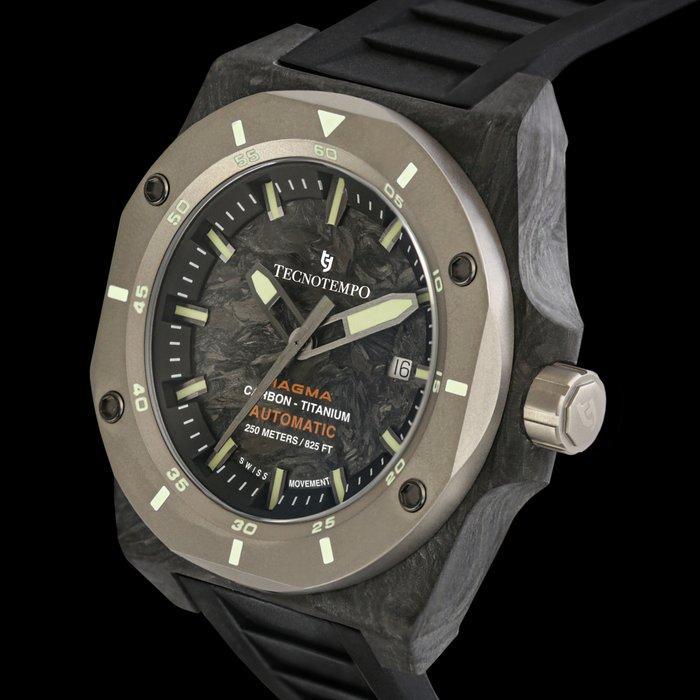 Tecnotempo - MAGMA - Forged Carbon & Titanium 250M -, Sieraden, Tassen en Uiterlijk, Horloges | Heren
