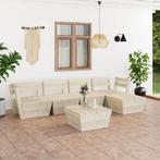 vidaXL 6-delige Loungeset pallet geïmpregneerd vurenhout, Tuin en Terras, Tuinsets en Loungesets, Verzenden, Nieuw, Hout, Loungeset