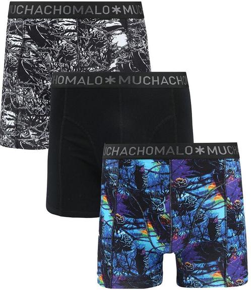 Muchachomalo Boxershorts 3-Pack Barbwire Owl maat XL Heren, Kleding | Heren, Ondergoed, Zwart, Boxer, Verzenden