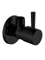 luxe hoekstop kraan zwart 1/2 x 3/8, Doe-het-zelf en Verbouw, Sanitair, Verzenden, Nieuw, Kraan