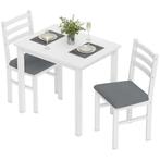 TRUUSK 3-delige Eettafelset - Compacte Keukentafel met 2 Ges, Huis en Inrichting, Tafels | Eettafels, Verzenden, Nieuw