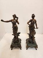 Auguste Moreau (1834-1917) - sculptuur,  La Moisson & Le