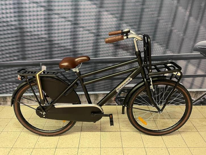 Popal Daily Dutch Basic Jongensfiets 24 inch 40 cm Mat Zwart, Fietsen en Brommers, Fietsen | Jongens, 24 inch, Nieuw, Handrem