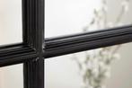 Moderne wandspiegel PARIS 120cm zwarte raamspiegel rond, Huis en Inrichting, Woonaccessoires | Spiegels, Ophalen of Verzenden