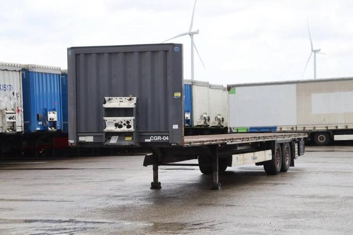 Veiling: Platte Oplegger Krone SZ 2016, Auto's, Vrachtwagens, BTW verrekenbaar, Overige brandstoffen, Overige kleuren, Aanhangers en Opleggers