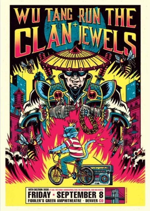 Posters - Poster Wu-Tang Clan - Run The Jewels, Verzamelen, Muziek, Artiesten en Beroemdheden, Zo goed als nieuw, Verzenden