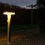 Solar led buitenlamp in RVS - solarlamp met 3 lichtstanden, Nieuw, Minder dan 50 watt, Rvs, Led