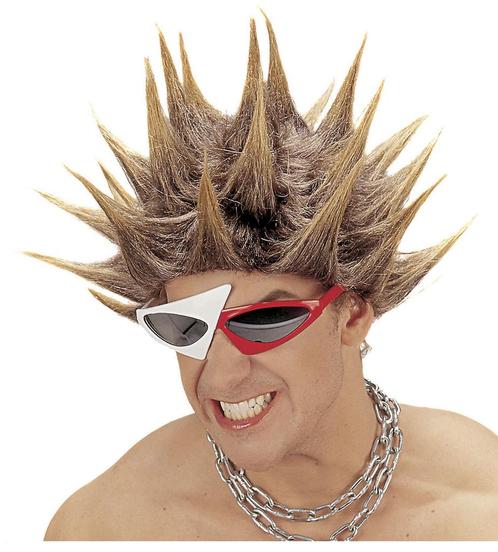 Bruine Blonde Pruik Punk, Hobby en Vrije tijd, Feestartikelen, Nieuw, Verzenden