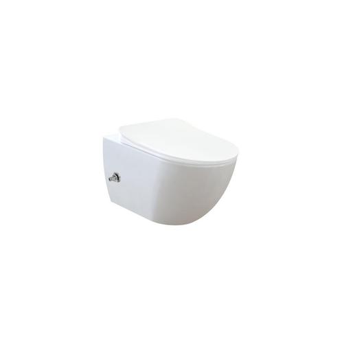 Wandcloset Creavit Free met Bidetkraan Rimfree Wit Keramiek, Huis en Inrichting, Badkamer | Complete badkamers, Nieuw, Ophalen of Verzenden