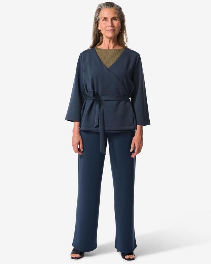 HEMA Dames wikkelvest Elly blauw, Kleding | Dames, Overige Dameskleding, Nieuw, Verzenden