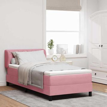 vidaXL Boxspringbed met donkergrijs fluwelen matras 80x200 beschikbaar voor biedingen