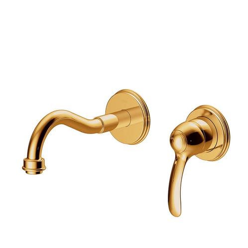 Inbouw Wastafelmengkraan Tres Clasic Gebogen 1 Hendel Goud, Huis en Inrichting, Badkamer | Badkamermeubels, Wasbak of Wastafel