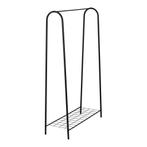 [en.casa] Kledingrek Hvorslev met 1 plank 144,5x89x32,5 cm z, Verzenden, Nieuw