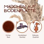 meisje met ballon | Figuur gemaakt van metaal roest patina |, Huis en Inrichting, Verzenden, Nieuw