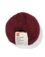 HEMA Acryl-wol garen bordeaux rood 100gram 165meter, Hobby en Vrije tijd, Verzenden, Nieuw