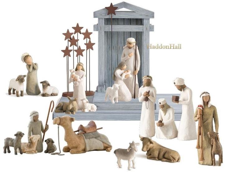 Susan Lordi Nativity Set Willow Tree Kerststal, Verzamelen, Religie, Beeld(je), Nieuw, Christendom | Katholiek, Ophalen of Verzenden