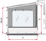 Fiamma |  Side W Pro Shade Zijpaneel met groot venster voor, Caravans en Kamperen, Voortenten en Luifels, Nieuw