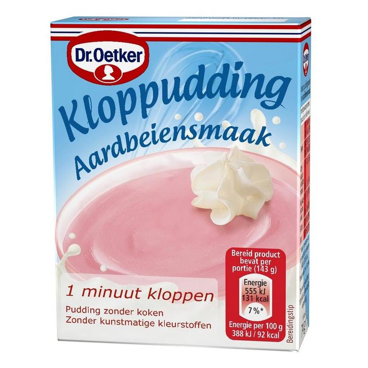 Dr. Oetker Kloppudding Aardbei 74g, Hobby en Vrije tijd, Taarten en Cupcakes maken, Nieuw, Verzenden