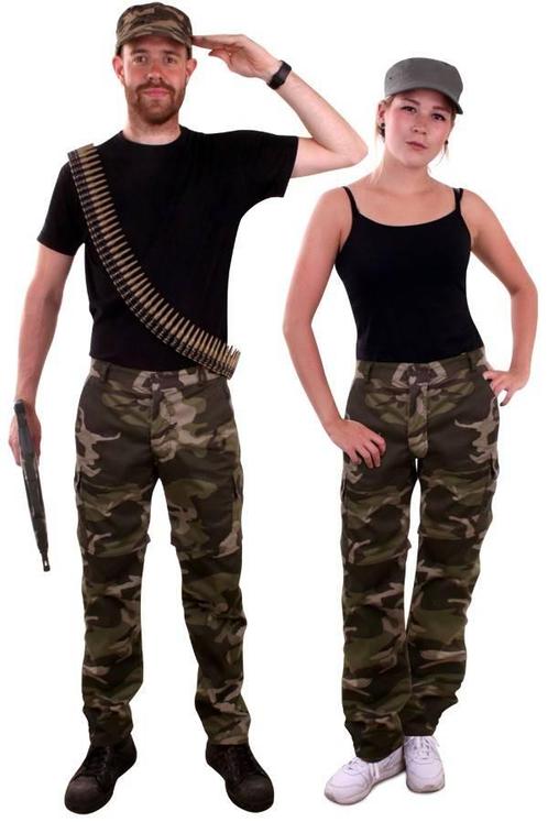 Camouflage broek leger, Kleding | Dames, Carnavalskleding en Feestkleding, Nieuw, Ophalen of Verzenden