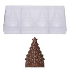 Chocolademal Chocolate World Kerstboom (4x) 90x59x24,5mm, Verzenden, Nieuw