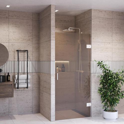 Douchedeur BWS Portos Profielloos RVS Look 200 cm Brons Glas, Doe-het-zelf en Verbouw, Sanitair, Douche, Nieuw, Ophalen of Verzenden