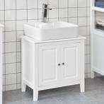 2dekans | SoBuy FRG202-W Wastafel Kast Wit - 2 Deuren -, Ophalen of Verzenden, Zo goed als nieuw