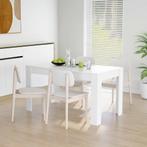 Eettafel Wit Hout | Tweedekansje | Stijlvol & Betaalbaar, 100 tot 150 cm, Nieuw, Vier personen, Rechthoekig
