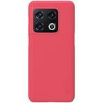 Nillkin OnePlus 10 Pro Hoesje Super Frosted Shield Rood, Verzenden, Nieuw, Hoesje of Tasje