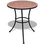 vidaXL Bistrotafel 60 cm mozaïek terracottakleurig, Tuin en Terras, Verzenden, Nieuw