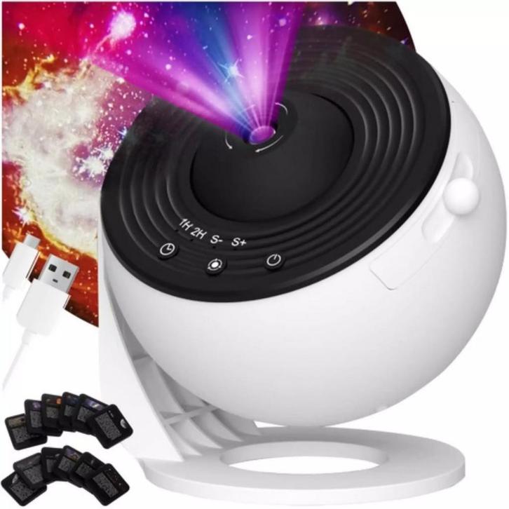 Izoxis LED Galaxy Projector - 360° Ruimte Projectie met T.., Huis en Inrichting, Lampen | Wandlampen, Nieuw, Ophalen of Verzenden