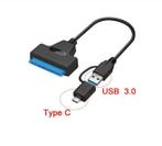 SATA III USB 3.0 kabel Sata-naar USB-C adapter, 2in1 adapter