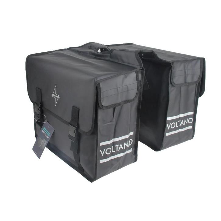 Voltano Dubbele Fietstas City Zwart, Fietsen en Brommers, Fietsaccessoires | Fietstassen, Verzenden